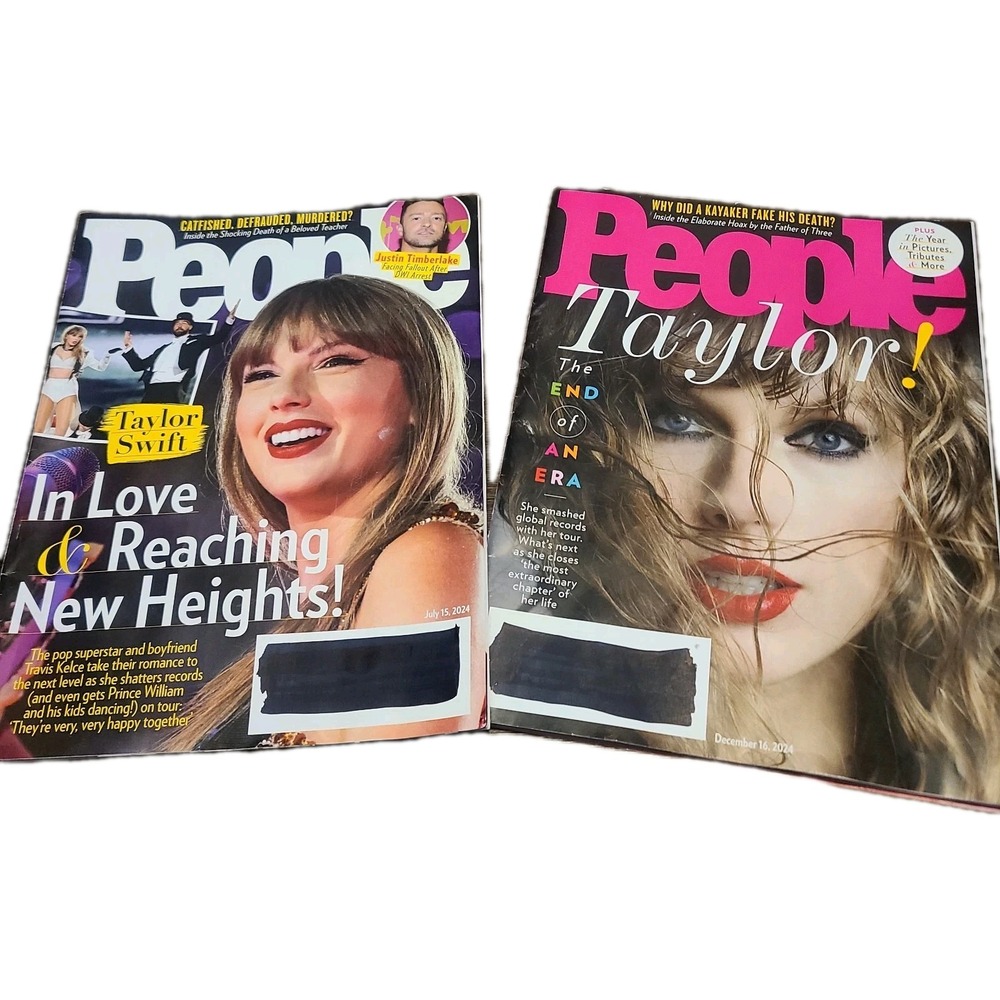Taylor Swift Lot Of 2 People Magazines July 2024 December 2024